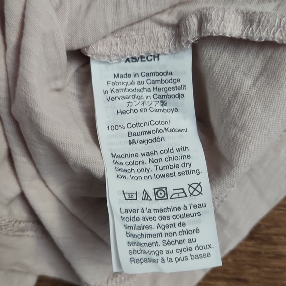 J. Crew Light Pink Tee with "Cape Cod" Print Size XS 100% Cotton - Picture 4 of 5